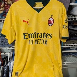 Puma Yellow AC Milan Soccer Jersey
